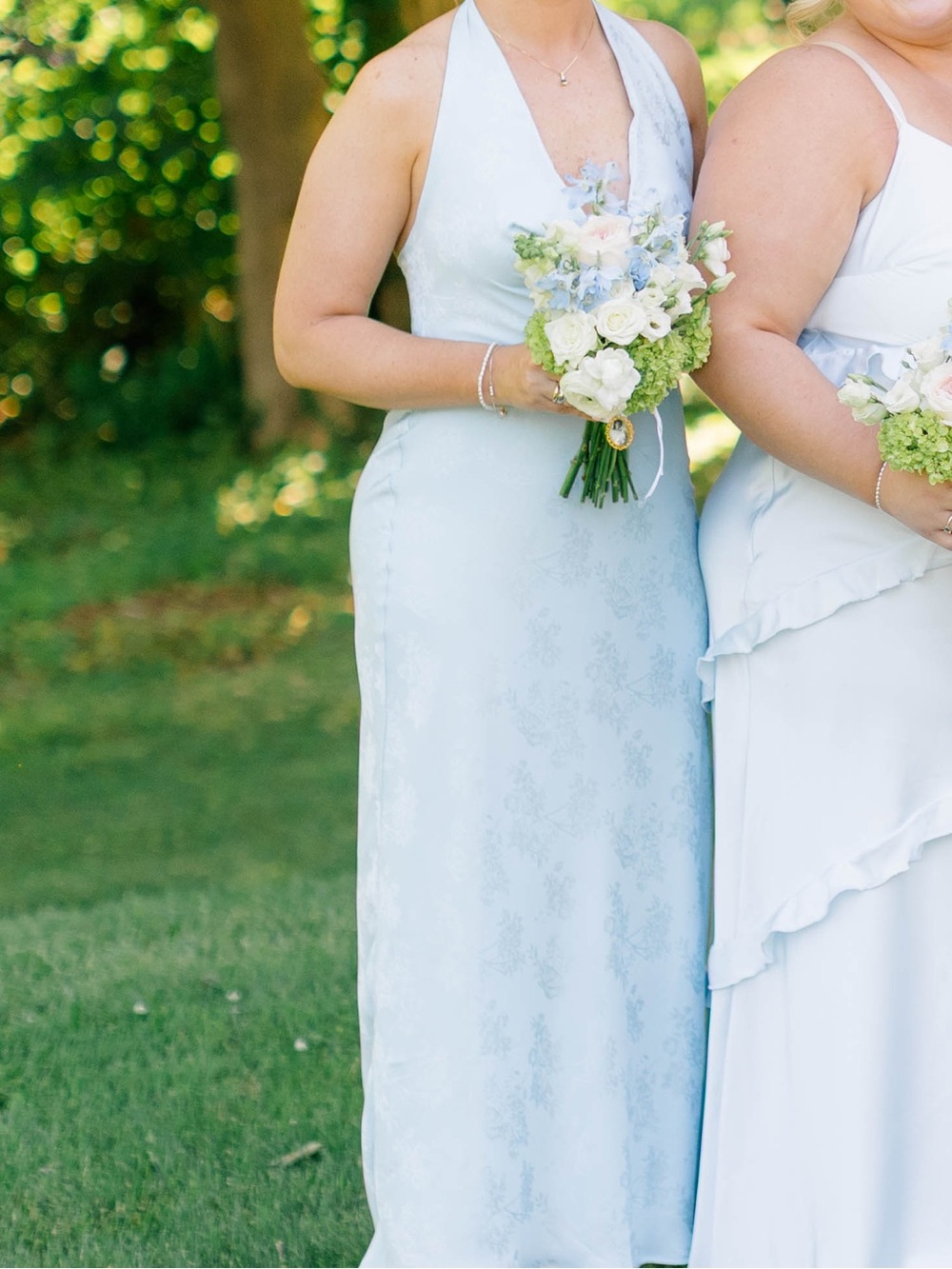 Park & Fifth Powder Blue Halter Backless Dress